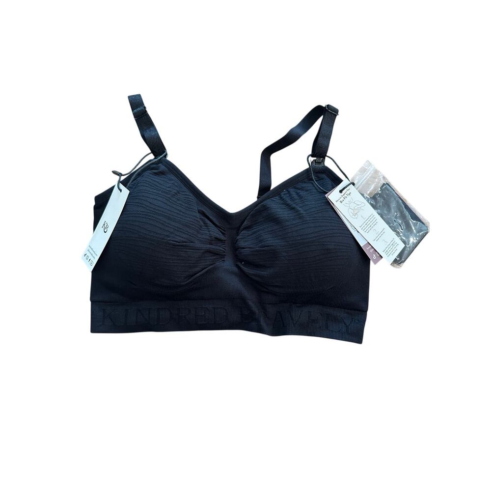 Kindred Bravely Sublime Hands Free Pumping and Nursing Bra Black M NEW